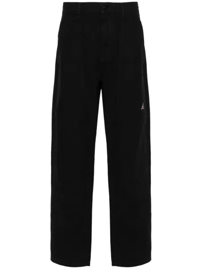 Roa Heavy Cotton Canvas Pants In Black