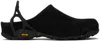 Roa Fedaia Sherpa Mules In Black Blk0001