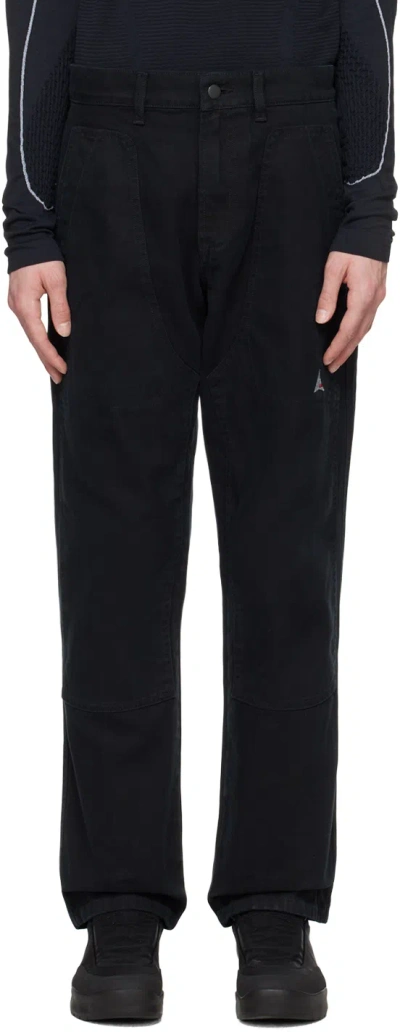 Roa Black Four-pocket Trousers In 黑色