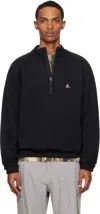 Roa Men Stretch Cotton Sweatshirt With Logo In Black