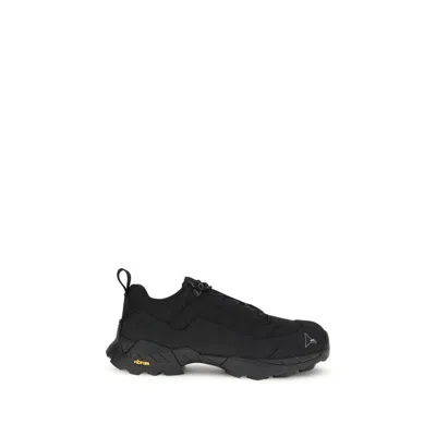 ROA BLACK POLYAMIDE ATHLETIC SNEAKERS