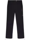 Roa Logo-engraved Tapered Trousers In Black