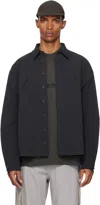 Roa Black Utility Overshirt In Animal Print