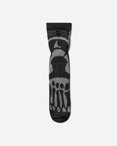 Roa Bones Logo Q-skin Technical Crew Socks In Black