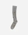 Roa Bones Logo Q-skin Technical Socks Taupe In Gray