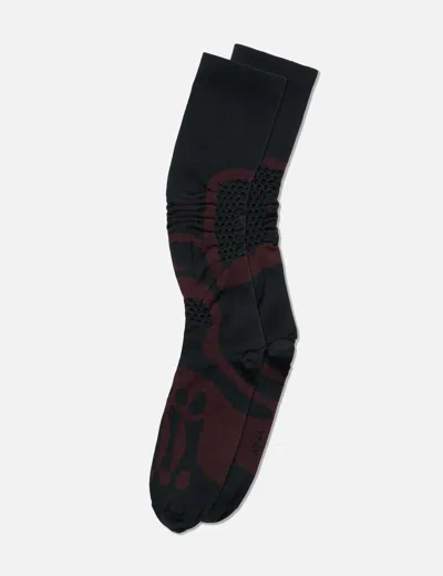 Roa Bones Logo Q-skin® Technical Socks In Black