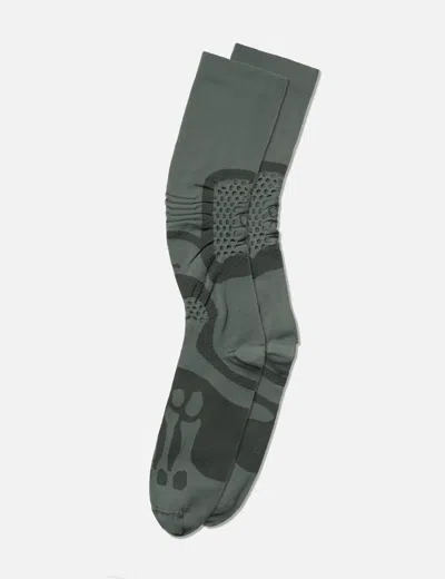 Roa Bones Logo Q-skin® Technical Socks In Gray