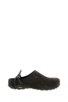 Roa Closed-toe Fedaia Slippers With Unique Heel Strap And Rugged Sole In Green