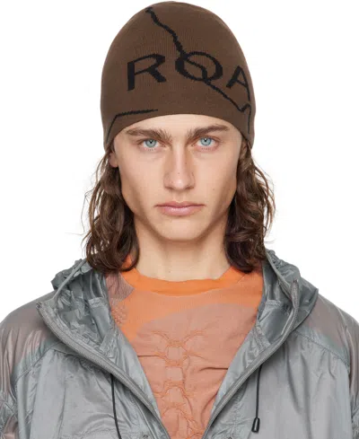 Roa Brown Logo Beanie