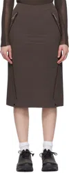 Roa Brown Y Zip Sport Skirt