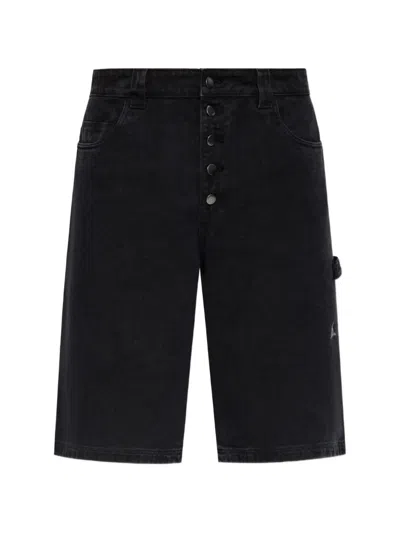 Roa Button-fastening Shorts In Black