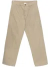 Roa Canvas Cotton Trousers In Green