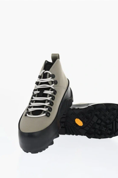 Roa Canvas Cvo Trecking Boots With Vibram Sole In Green