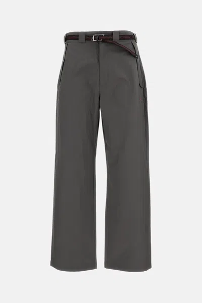 Roa Centipede Buckle Chino Pants In Gray