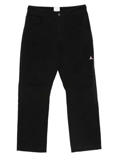 Roa Chimp Shaped Cotton Pants In Black