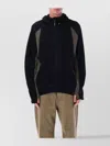 Roa Color Block Hooded Jacket And Pockets In Black