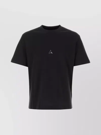Roa Cotton Crew-neck Short-sleeve T-shirt In Black