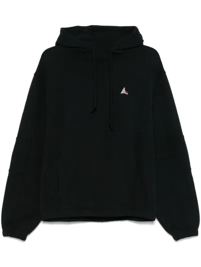 Roa Cotton Hoodie In Black