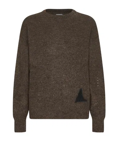 Roa Crew Neck Sweater In Brown