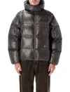 Roa Cube 650 Fill Power Mini Down Jacket With Water-repellent Matte Ripstop Hood In Brown