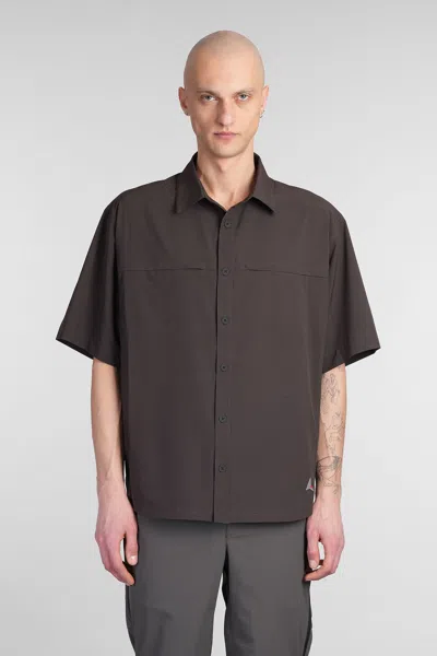 Roa Dot Air Shirt Shirt In Brown Polyamide