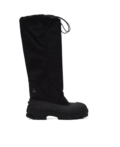 Roa Drawback Detail Boots In Black
