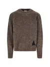 Roa Dropstitch Sweater In Brown