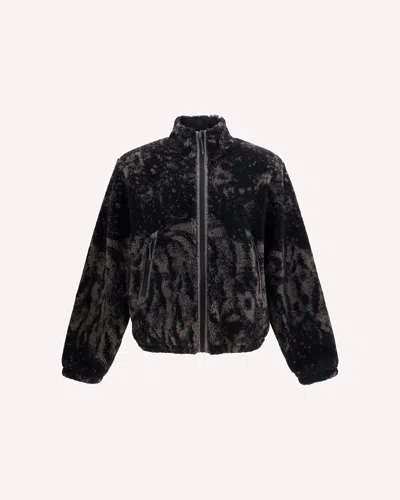 Roa Ewe Faux-fur Jacket In Marrone