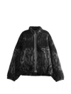 Roa Ewe Fleece-texture Jacket In Black