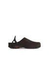 Roa Fedaia Suede Back-strap Mule In Brown
