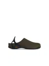 Roa Perforated Backless Sandals Rubber Sole In Green