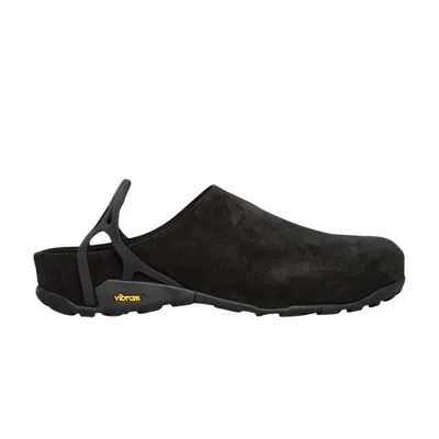 Pre-owned Roa Fedaia Suede Clog 'black' | Men's Size 44