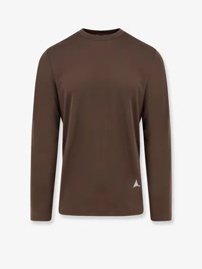 Roa Fireflies Recycled Polyester T-shirt In Brown