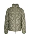 Roa Giubbino Nuna 800 Fill Power Hooded Down Sage Green In Gray