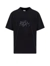 Roa Graphic Print Boxy Crew Neck T-shirt In Black