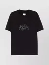 Roa Graphic Print Boxy Crew Neck T-shirt In Black