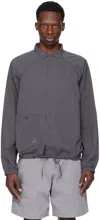 Roa Gray Perforated Shirt In Graphite