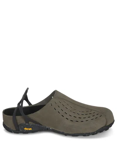 Roa Green And Black Fedaia Sandal In Brown
