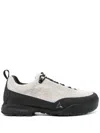 ROA GREY CINGINO LEATHER SNEAKERS - MEN'S - CALF LEATHER/FABRIC/RUBBER/RUBBERRUBBER