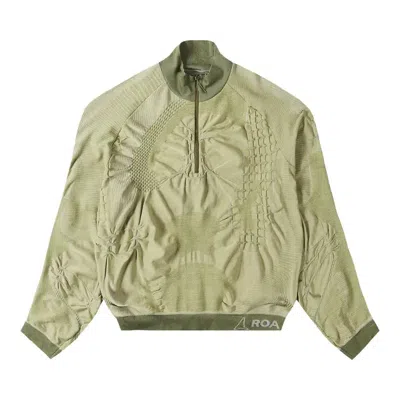Roa Half Zip 3d Knit In Green