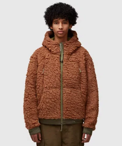 Roa Heavy Furry Jacket In Olive