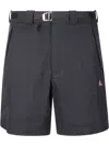 Roa Hiking Black Bermuda Shorts With Logo In Black