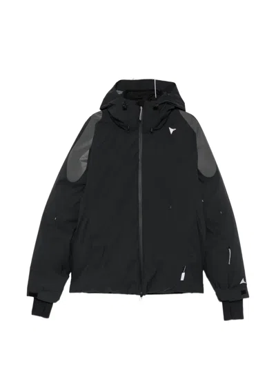 Roa Hooded Panelled Jacket In Black