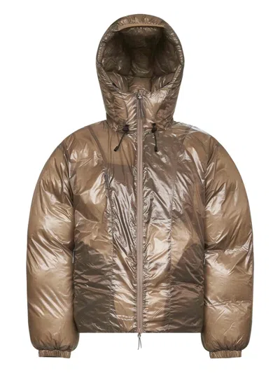 Roa Hooded Zip-up Jacket In Brown