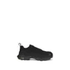 Roa Katharina Light Rubber And Leather-trimmed Ripstop Sneakers In Black
