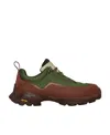 Roa Khatarina Rubber And Ripstop Sneakers In Brown