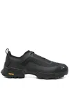 Roa Katharina Light Rubber And Leather-trimmed Ripstop Sneakers In Black