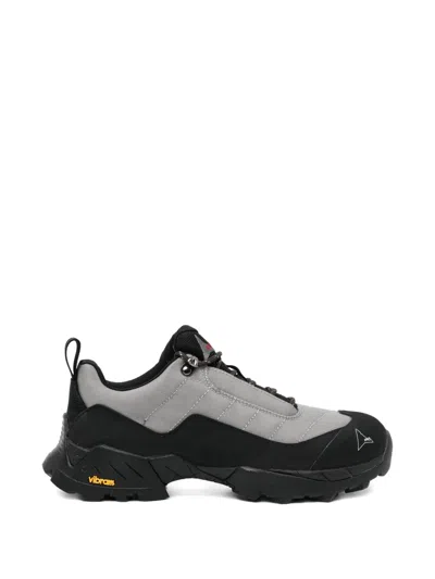 Roa Katharina Silver Sneakers In Black