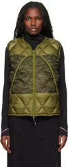Roa Khaki Light Down Vest In Grn0023 Olive Branch