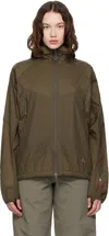 Roa Khaki Lightweight Insulated Jacket In Brown